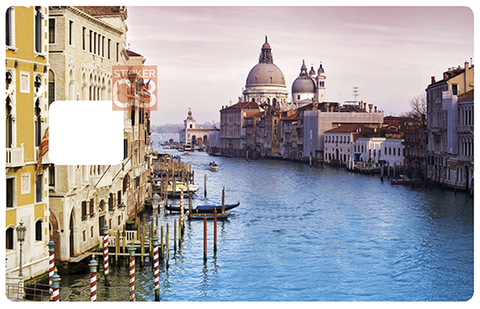 Venedig, der große Kanal - Kreditkartenaufkleber